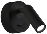 Ideal Lux - LED Nástenné bodové svietidlo BEAN LED/3W/230V CRI 90 čierna