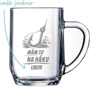Pieskovaný polliter na pivo Mám to na háku