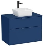 Roca Optica kúpeľňová skrinka bez umývadla 78,5x56,5x45,5 cm modrá mat OPTDESK802ZM