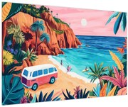 Obraz - Karavan pri oceáne (90x60 cm)