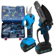 HAYAMI Aku záhradnícke nožnice a pílka Hayami HA-1004 + 2x batéria 21 V + praktický kufor + príslušenstvo