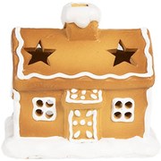 Keramický svietnik perníková chalúpka Gingerbread House - 11 * 8 * 10 cm