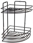 Rohová polica 2p black