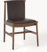 Jedálenská stolička z jaseňového dreva's koženým sedadlom Hayo