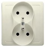 B BMGZ2/12 Dvojitá zásuvka s rámom