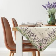 GOBELÍNOVÝ OBRUS LAVENDER 100X100 CM VZOROVANÝ