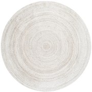 Koberec Hanse Home Jute Braided Rangpur biely kruh