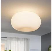 Eglo 86812 - Stropné svietidlo OPTICA 2xE27/60W/230V opálové sklo EG86812