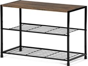 Skrinka na topánky s 2 policami, staré drevo