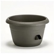 Samozavlažovacia žardina Siesta, antracit, Plastia 25 cm, pr. 25 cm