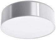 Stropné svietidlo Arena, 1x sivé plastové tienidlo, (biely plast), (fi 35 cm)