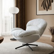 OTOČNÉ KRESLO CARLO BIELE 360°