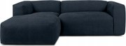 Modulárna rohová sedačka do obývačky ľavá mäkká Konsimo Buffo tmavo modrá