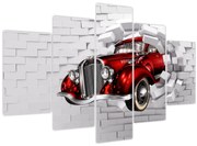 Obraz - Červené auto (150x105 cm)
