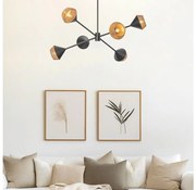 Alora Mood ALM-DAPHNE6-MB - Luster na tyči DAPHNE 6xE14/40W/230V