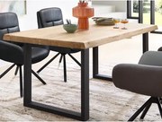Jedálenský stôl z dubového dreva Chris U, 160x90 cm%