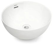 Bathco 4131 - Umývadlo na dosku BARI Ø 37 cm, porcelán/biela