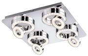 Leuchten Direkt 14522-17 - LED Bodové svietidlo TIM 4xLED/2,8W/230V + 4xLED/3,1W