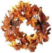 Veniec jesenné lístie, 30 cm