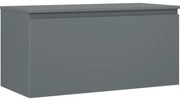 Mexen Orio, kúpeľňová skrinka 100 cm s hornou časťou, 1 zásuvka, grafitová matná, 91A10-10047-1-BFC66