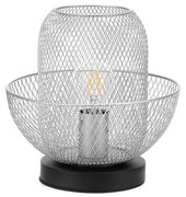 ONLI - Stolná lampa ZAIR 1xE27/22W/230V čierna/strieborná