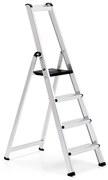 Skladací hliníkový rebrík UPWARD, 4 priečky, výška 880 mm