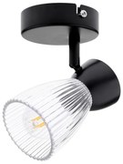 Bodové svietidlo Best, 1x transparentné sklenené tienidlo, b