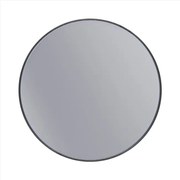 Erga Round, okrúhle zrkadlo 60cm, čierny rám, ERG-V01-ROUND-6060-BK