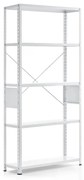 Policový regál FIRST, základná sekcia, 1960x1010x300 mm, biely