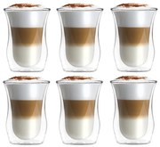 Dvojstenné sklenené hrnčeky v súprave 6 ks 250 ml – Vialli Design