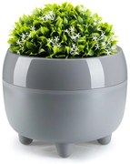 PLASTOVÝ KVETINÁČ BOTANICA 23X18,5 CM SIVÁ