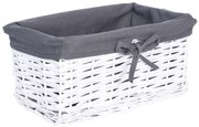 Košík DEPARDIE 30 cm bílý/šedý