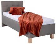 Čalúnená posteľ MARIA ONE 90x200 cm s matracom a úložným priestorom taupe