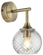 Endon 103173 - Nástenné svietidlo ALLEGRA 1xE14/7W/230V mosadz/číra