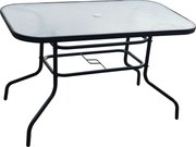 TRENDIE Záhradný stôl so sklom 120x70cm