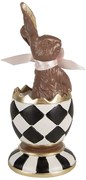Dekorácia čoko králik vo vajci - 8*7*19 cm