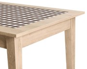 Obrus behúň hnedá mriežka 35x115 sada