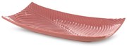 DEKORAČNÝ KERAMICKÝ TANIER SENA 45X25X8 CM RUŽOVÝ