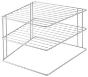 Oceľová prídavná polička v striebornej farbe 25x25 cm Palio – Metaltex