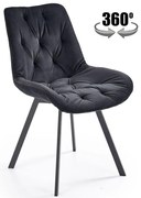 Stolička K519 čierna