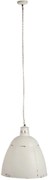 Biela závesná kovová lampa s patinou - 45 * 45 * 55 cm