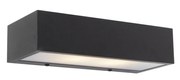 Dizajnová obdĺžniková nástenná lampa čierna 25 cm - Houx