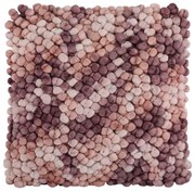 Fialový vankúš s výplňou Grazia - 45*45 cm