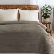 PREHOZ NA POSTEĽ TARA 170X210 CM TMAVOBÉŽOVÝ