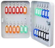 Plechová skrinka na kľúče, na 24 kľúčov