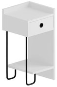 Nočný stolík Sirius Right White