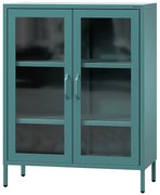 Vitrína Kovová Gina Modern Sea Green