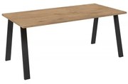 Jedálenský stôl Kermit 185x90 (dub lancelot) (pre 4 6 osob). Vlastná spoľahlivá doprava až k Vám domov. 1033082