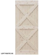 Dvere posuvné na mieru Loft Rustic XX