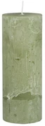 IB Laursen Stĺpová sviečka RUSTIC GREEN TEA 18 cm zelená